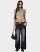 EDIKTED Maura Boat Neck Asymmetric Top image number 2