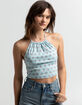 FULL TILT Cherry Womens Halter Top  image number 1