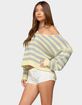 EDIKTED Eugenie Oversized Striped Sweater image number 2