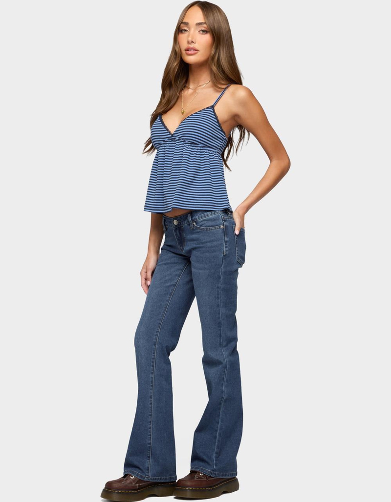 EDIKTED Orietta Striped Babydoll Top image number 3