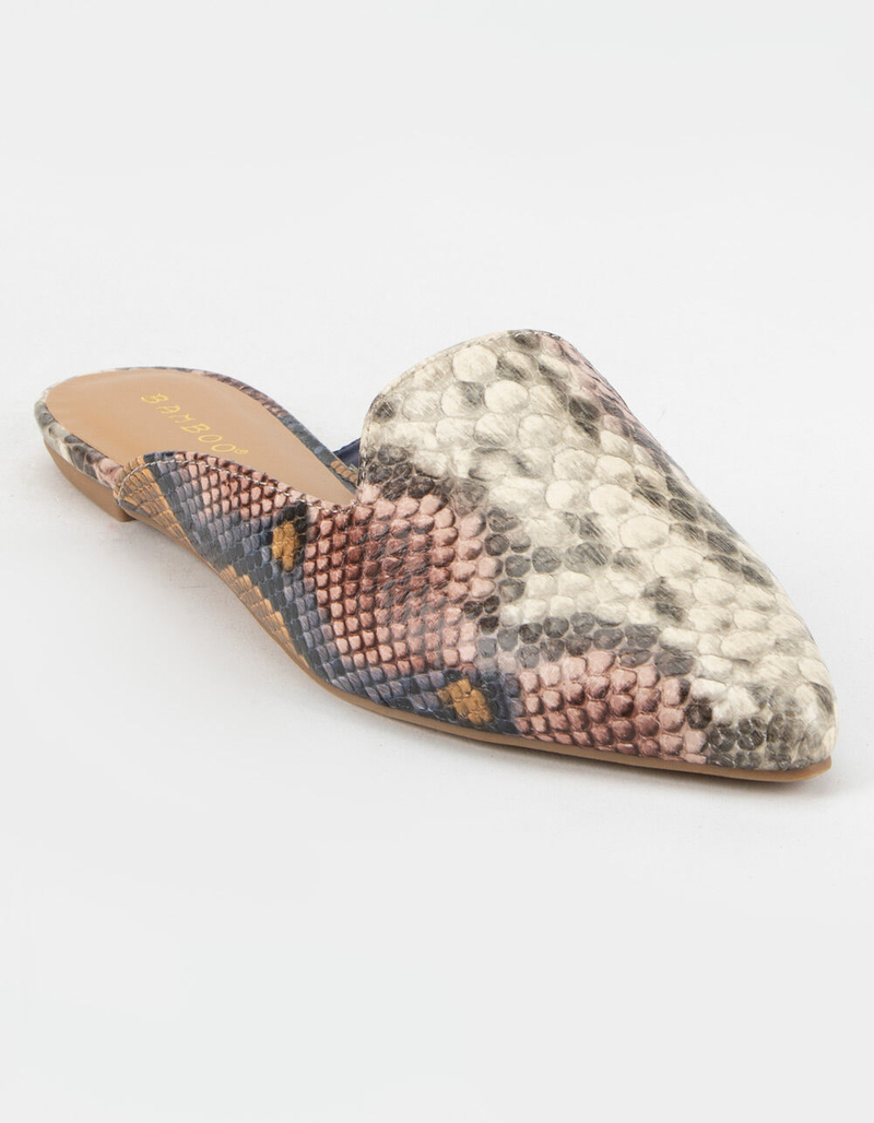 BAMBOO Snake Womens Mules image number 0