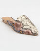BAMBOO Snake Womens Mules image number 1
