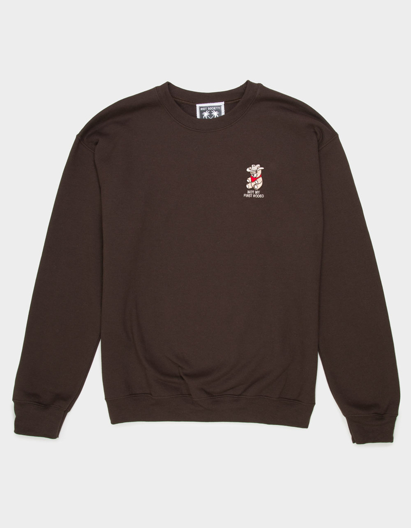 RIOT SOCIETY Not My First Rodeo Mens Crewneck Sweatshirt image number 0