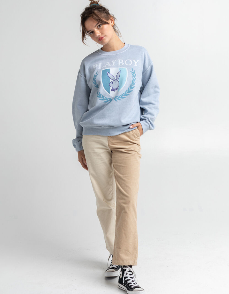 PLAYBOY Collegiate Womens Crewneck Sweatshirt image number 3