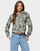 EDIKTED Tayler Camo Zip Up Hoodie image number 1