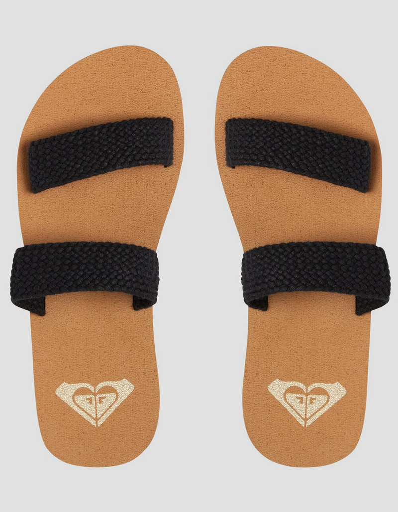 ROXY Sanibel Black Womens Sandals image number 1