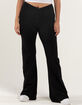 FULL TILT Womens Crossover Waist Flare Leggings image number 6