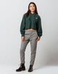 Champion reverse weave lakeside green womens crop hoodie Clearance