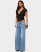 EDIKTED Dale Low Rise Straight Leg Stretchy Jeans image number 4