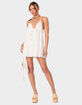 EDIKTED Babydoll Linen Look Mini Dress image number 1