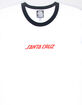 SANTA CRUZ Strip Mens Ringer Tee image number 2
