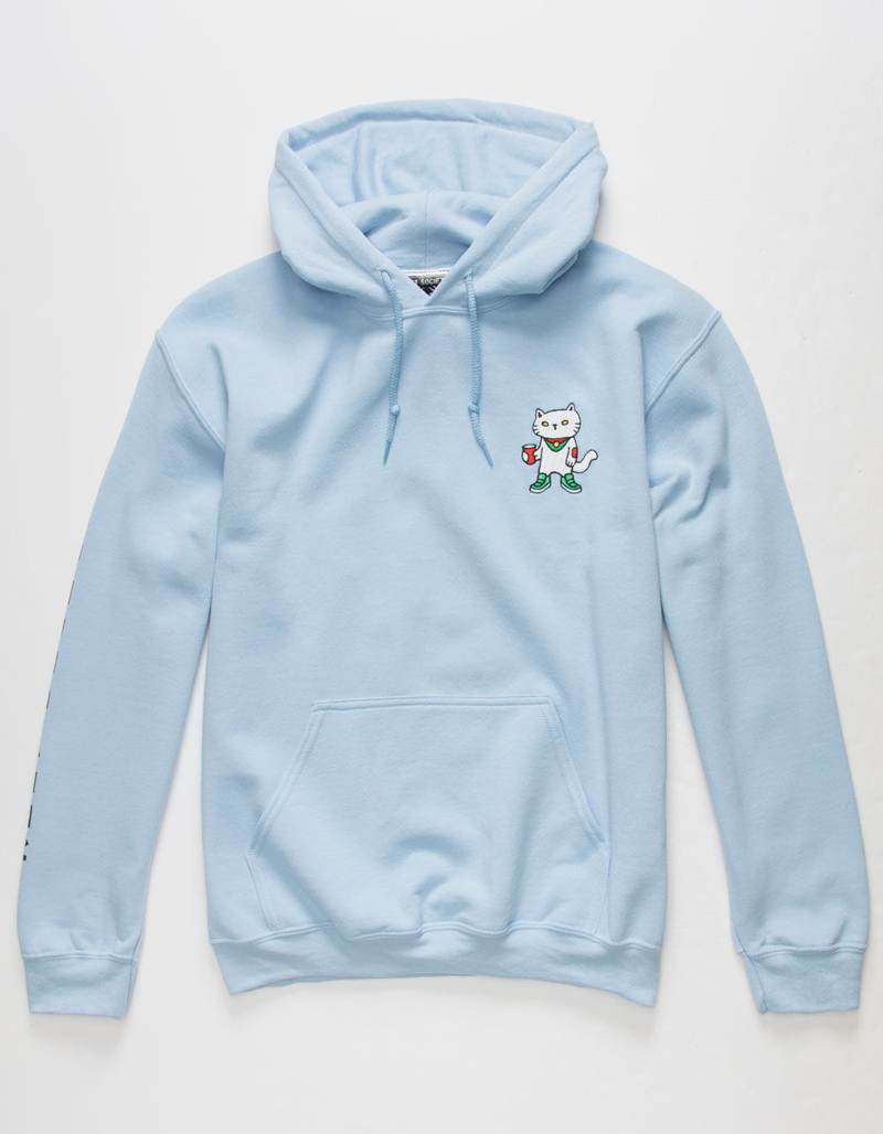 RIOT SOCIETY Sugee Cat Mens Embroidered Hoodie image number 0
