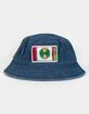 CROSS COLOURS Label Logo Denim Bucket Hat image number 1