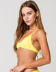 RVCA Cross Back Bralette Yellow Bikini Top image number 2