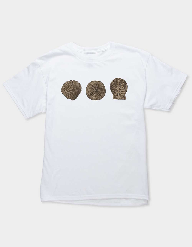 SHELL Beach Seashell Trio Unisex Kids Tee image number 0