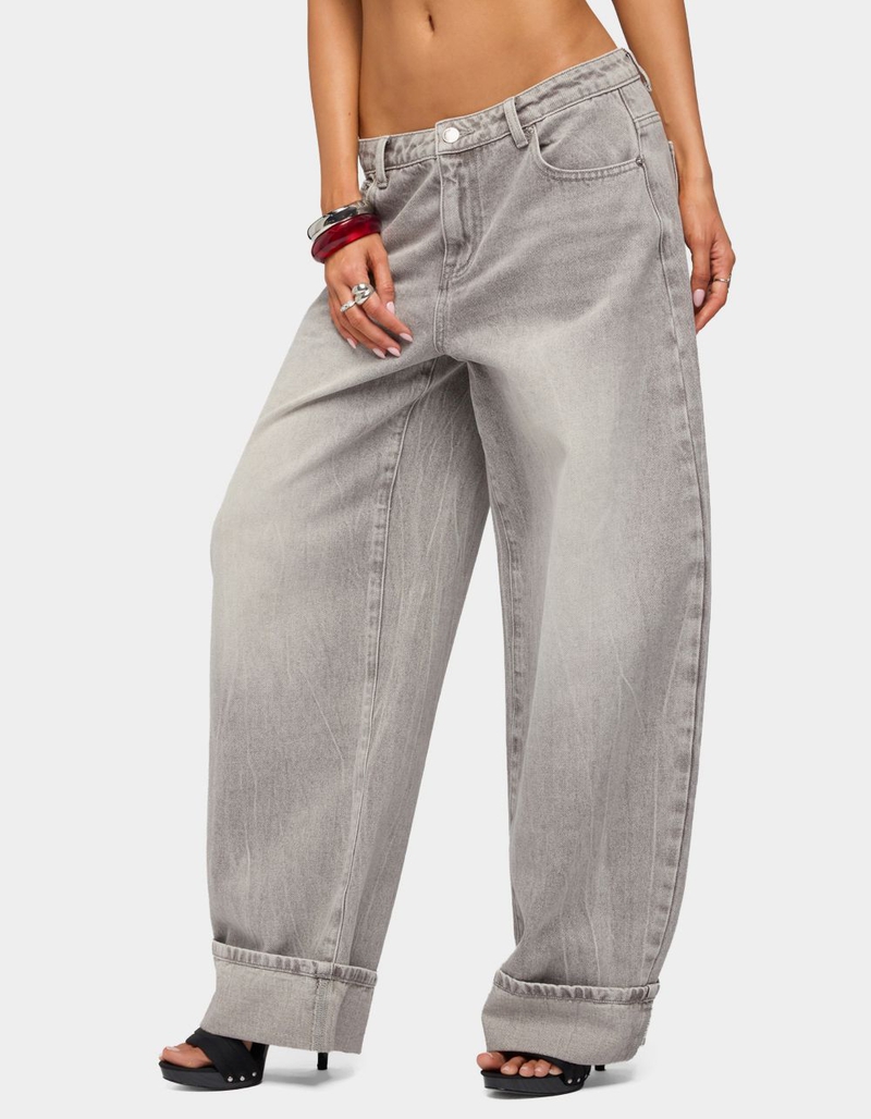 EDIKTED Kella Low Rise Baggy Jeans image number 1