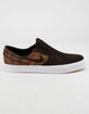 NIKE SB Zoom Stefan Janoski Slip-On Premium Velvet Brown Shoes image number 1