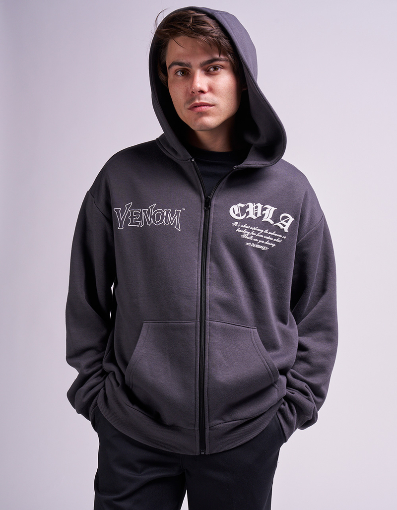 CVLA x Venom Attack Mens Zip-Up Hoodie image number 2