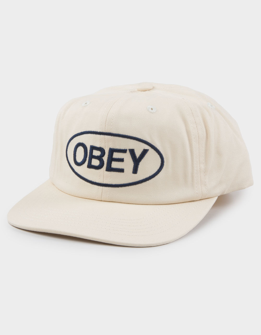 帽子 Wythe Ovy OBEY Oval 6 Panel Strapback Hat - NATURAL - ONE SIZE | Tillys