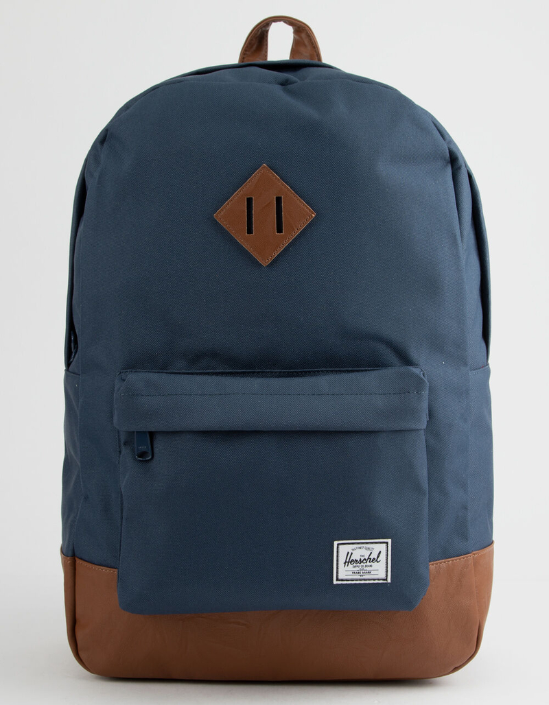 HERSCHEL SUPPLY CO. Heritage Peacoat & Tan Backpack image number 0