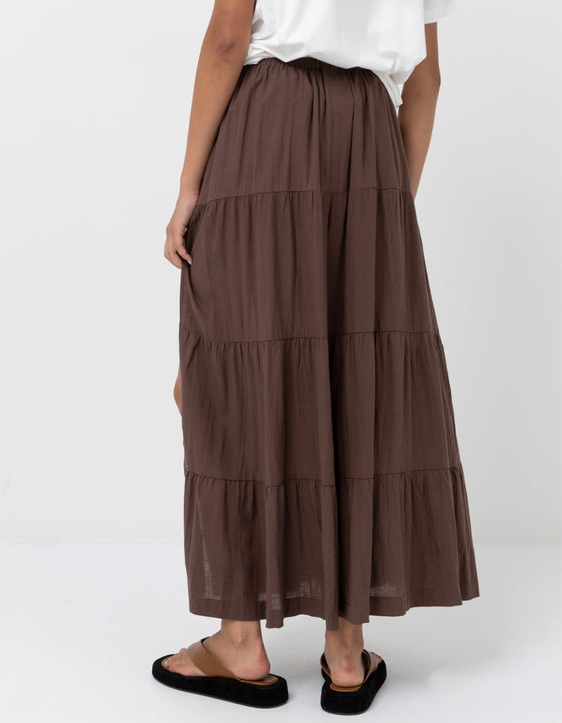 RHYTHM Classic Womens Tiered Maxi Skirt image number 2