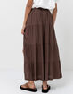 RHYTHM Classic Womens Tiered Maxi Skirt image number 3