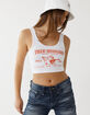 TRUE RELIGION Logo Womens Crop Tank Top image number 2