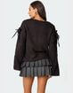 EDIKTED Amelia Lace Up Sleeve Sweater image number 5