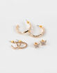 FULL TILT 3 Pack Butterfly Hoop Earrings image number 2