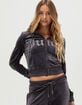 JUICY COUTURE Front Bling Womens Zip-Up Hoodie image number 1