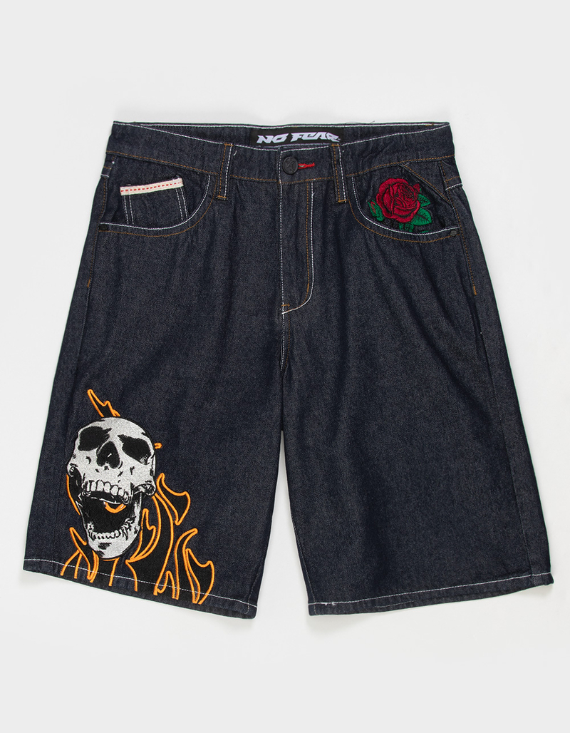 NO FEAR Skull Mens Shorts image number 0