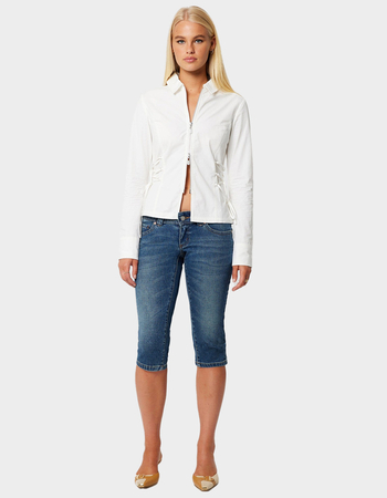 ABRAND Petra Womens Super Low Capri Jeans Primary Image