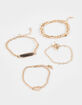 FULL TILT 4 Pack Heart/Chain Bracelets image number 1