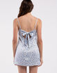 RSQ Floral Open Back Satin Dress image number 2