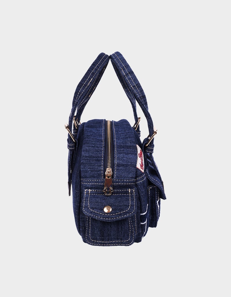 TRUE RELIGION Multi-Patch Satchel Bag image number 4