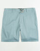BLUE CROWN Mens Slim Stretch Chino Shorts image number 1