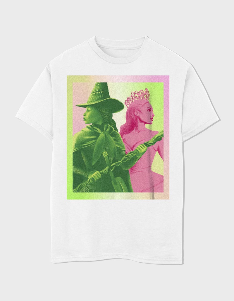 WICKED Elphaba And Glinda Block Unisex Kids Tee image number 0
