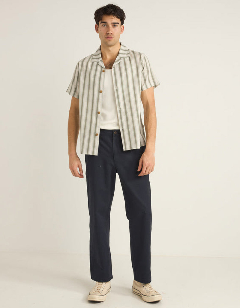 RHYTHM Vacation Stripe Mens Button Up Shirt image number 4