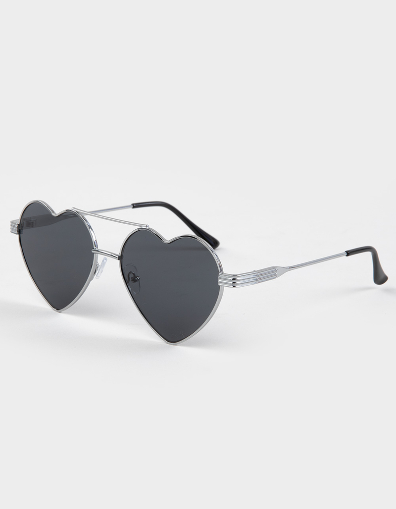 RSQ Heart Aviator Sunglasses image number 0