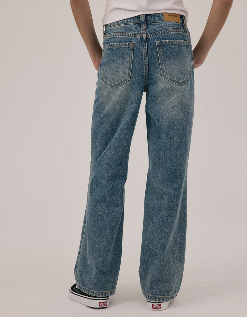 RSQ High Rise Wide Leg Girls Jeans image number 3