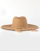 Straw Braid Trim Panama Womens Hat image number 2