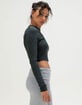 NIKE Sportswear Chill Knit Womens Long Sleeve Crop Tee image number 3