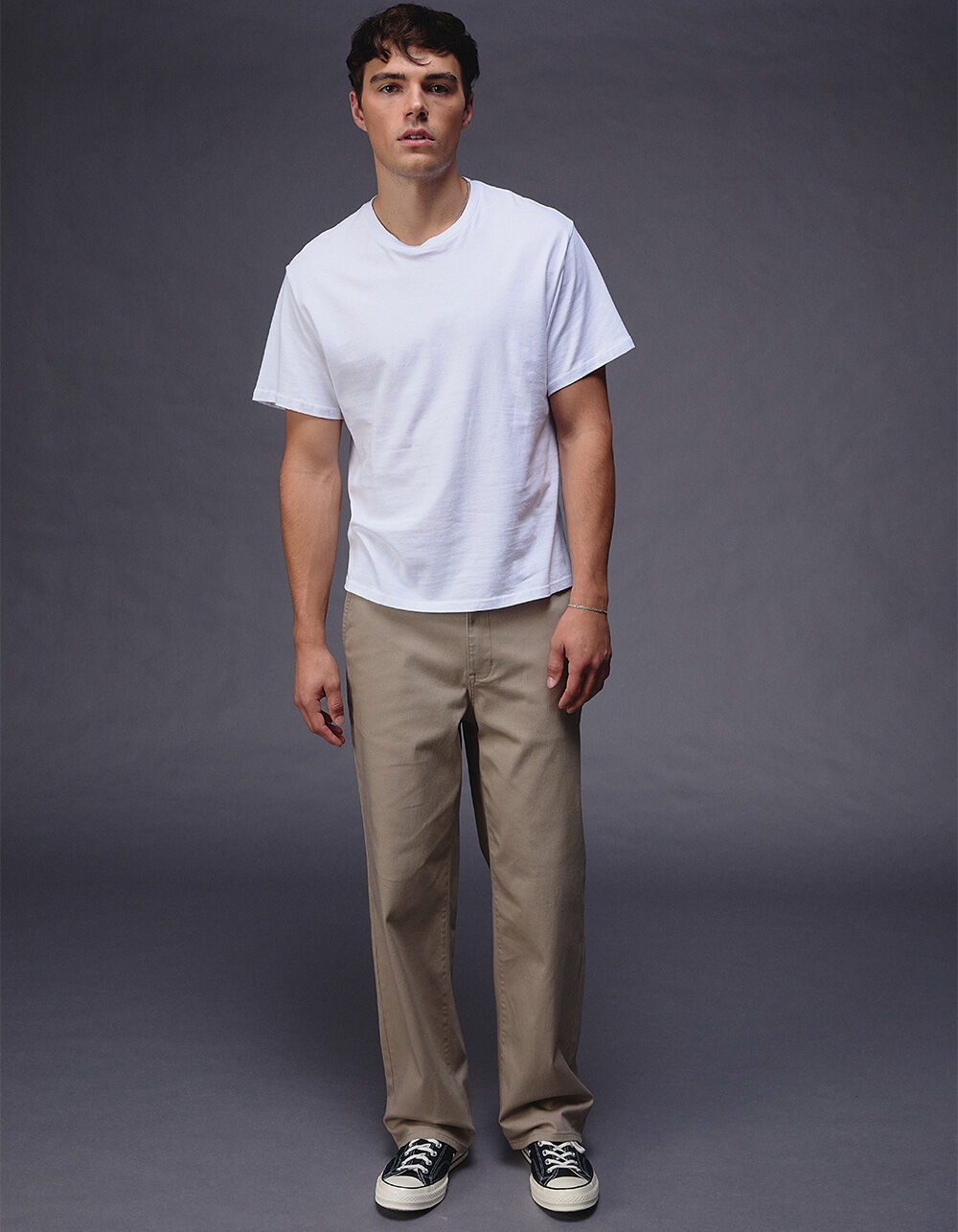 RSQ Mens Loose Fit Stretch Chino Pants - DK KHAKI | Tillys