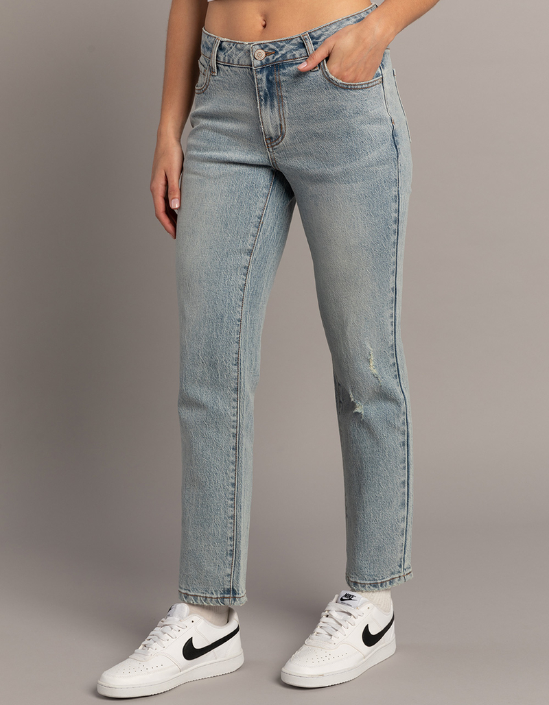 RSQ Womens Low Rise Straight Jeans image number 2