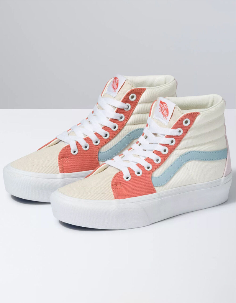 VANS Sk8-Hi Platform Womens Pastel Color Block Shoes image number 0