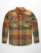 BRIXTON Bowery Rust Mens Flannel Shirt image number 1