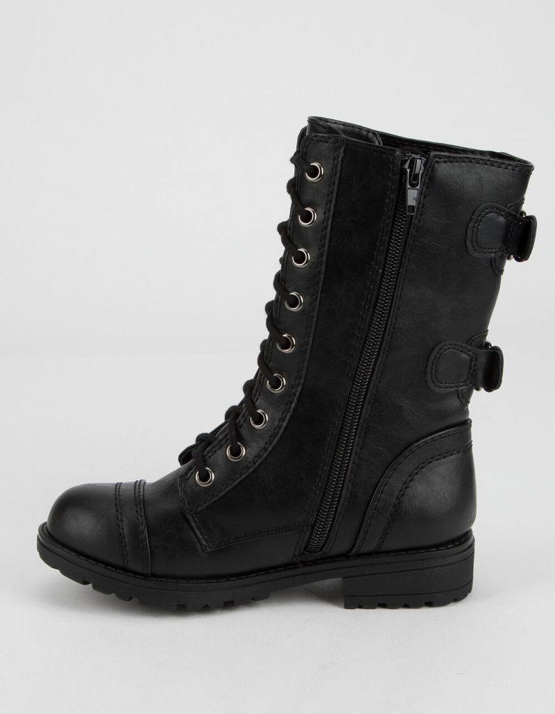 SODA Buckle Girls Combat Boots image number 2