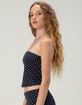 FULL TILT Womens Polka Dot Tube Top image number 3