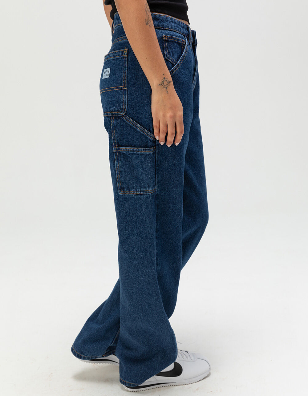 BRIXTON Essex Womens Painter Pants - MEDIUM INDIGO | Tillys