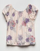FULL TILT Floral Girls Peasant Top image number 2